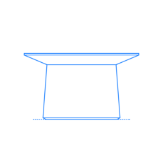Furniture Coffee Tables Blu Dot Coco Coffee Table Outline Svg Vector, Free Vectors File
